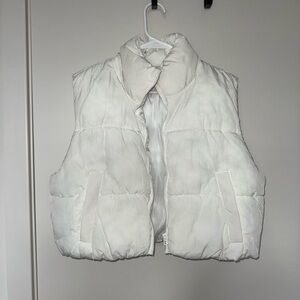 H&M Ivory Puffer Vest